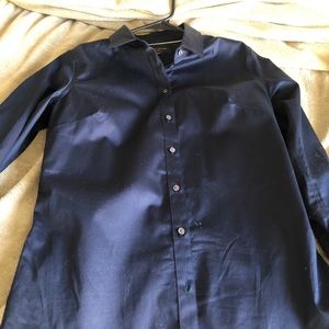 Navy blue Banana Republic tailored fit dress shirt